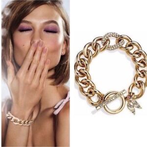 Victoria's Secret Gold Charm Bracelet New In Box
